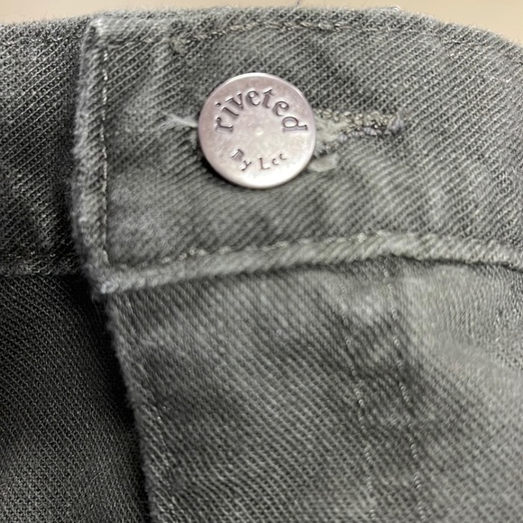 LEE Riveted Vintage Olive Green Straight Jeans 12L - Picture 6 of 8